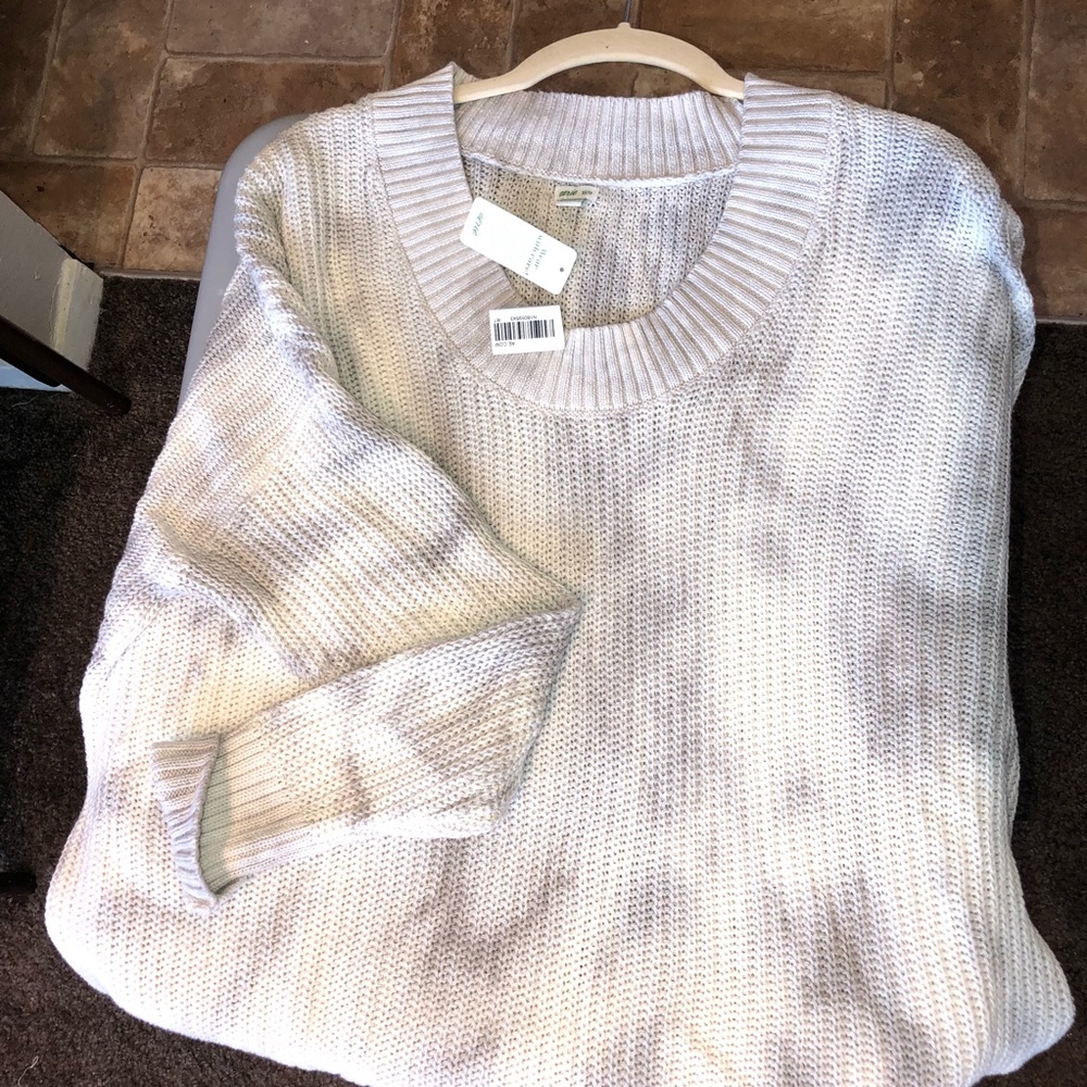 NEW [Aerie] Open Knit Oversized Tie Dye Sweater - Picture 2 of 14